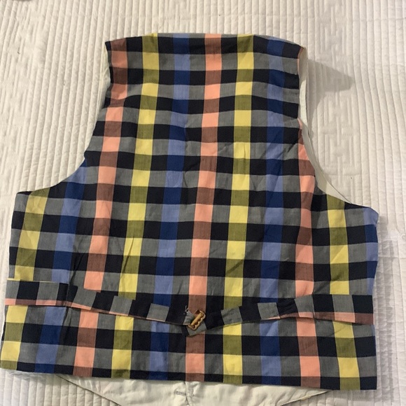 Annie Hall! Vintage 50’s/60’s cotton plaid vest. - Picture 11 of 12